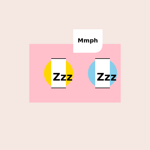 Cute Girl And Cute Boy Blanket Mummification Taking A Nap At Home Whilst Struggling And Saying Mmph. - DrawGPT