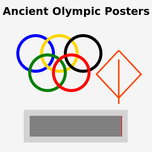 Ancient Olympic Posters - DrawGPT