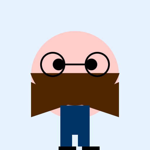 Old Fat Hairy American Man with Glasses and Big Feet - DrawGPT