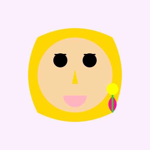 Curly Haired Beauty - DrawGPT