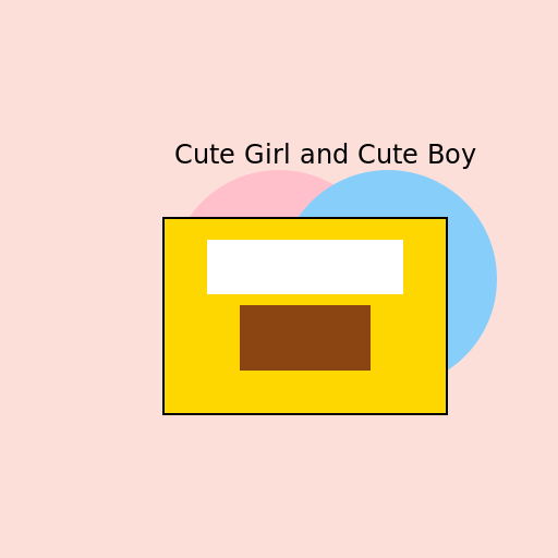 Cute Girl And Cute Boy Cuddling Under a Blanket - DrawGPT