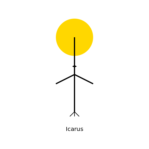 Minimalist Icarus - DrawGPT