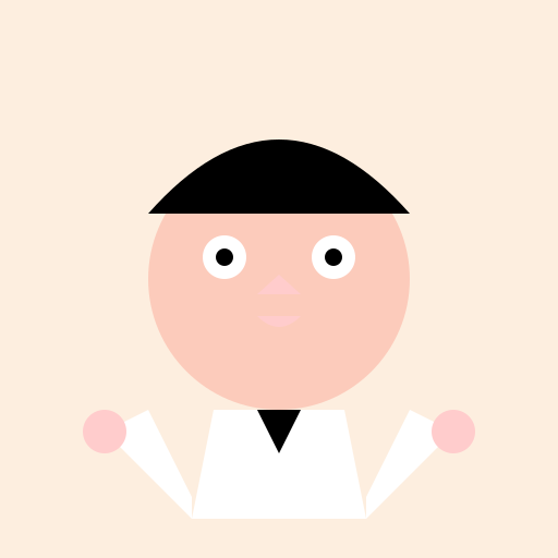 Boy with Fluffy Black Hair and Long Sleeve V-Neck - DrawGPT