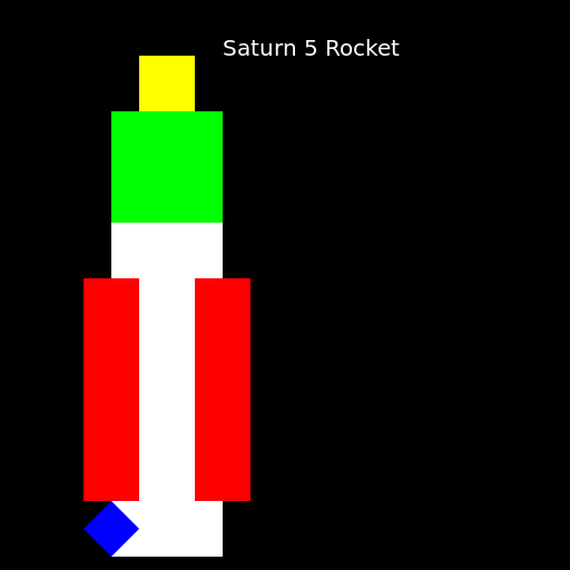 Schematic of a Saturn 5 Rocket - DrawGPT