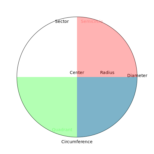 Circle with Labeled Parts - DrawGPT
