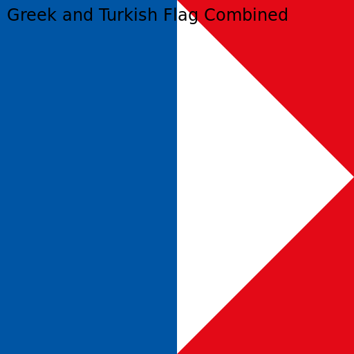 Greek and Turkish Flag Combined - DrawGPT
