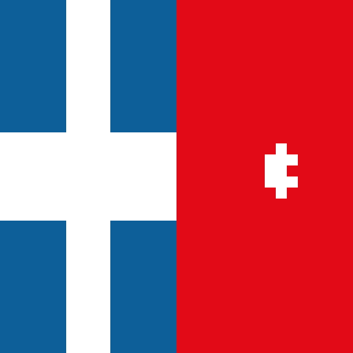 Greek and Turkish flag combined - DrawGPT