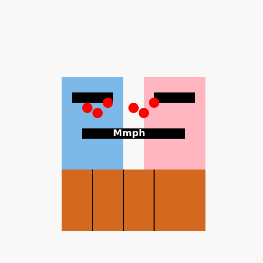 Cute Girl And Cute Boy Blanket and Peanut Butter Mummification Listening To Music With Headphones - DrawGPT