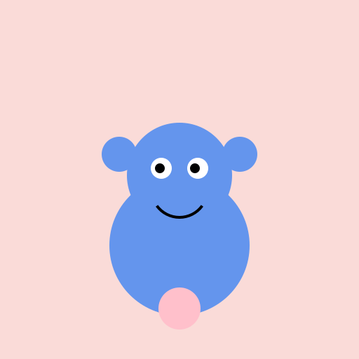 Smiling and Toothless Blue Horse in Roblox Piggy Style - DrawGPT