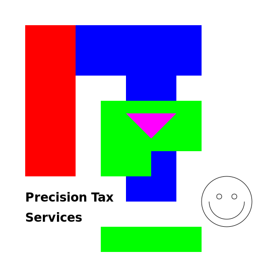Precision Tax Services Logo - DrawGPT