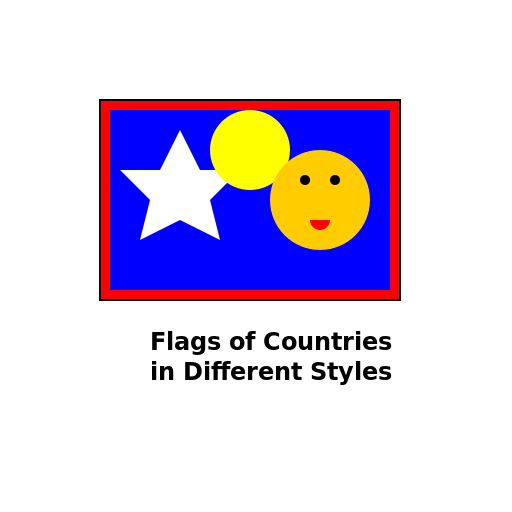 Flags of Countries in Different Styles Logo - DrawGPT