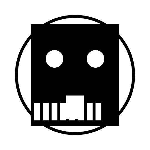 Monochrome Skull in a Circular Frame - DrawGPT