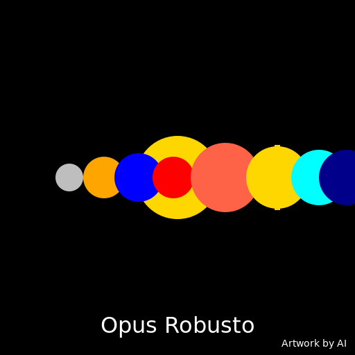 Holst's Planets with Opus Robusto Logo - DrawGPT