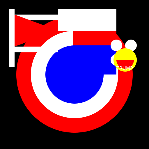 Donald Trump in a Helicopter with American Flags and Fireworks - DrawGPT