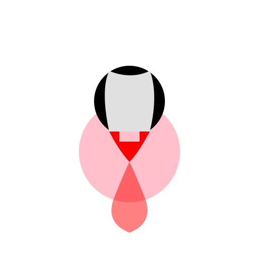 Broken Heart Flying Off the Chest of a Woman Like a Ghost Parrot - DrawGPT