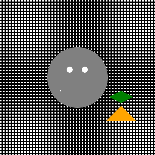 Chinchilla eating carrot in space - DrawGPT