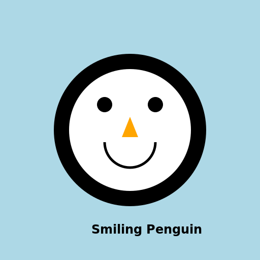 Smiling Penguin - DrawGPT