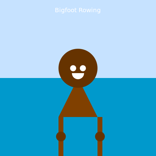Bigfoot Rowing - DrawGPT