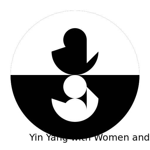 Yin Yang with Women and Men - DrawGPT