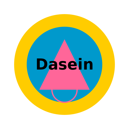 Dasein Logo - Symbolizing Awareness, Authenticity, Uniqueness - DrawGPT