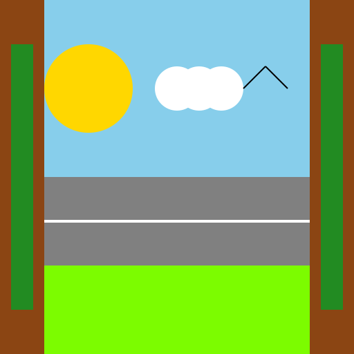 Countryside Horizontal Road - DrawGPT