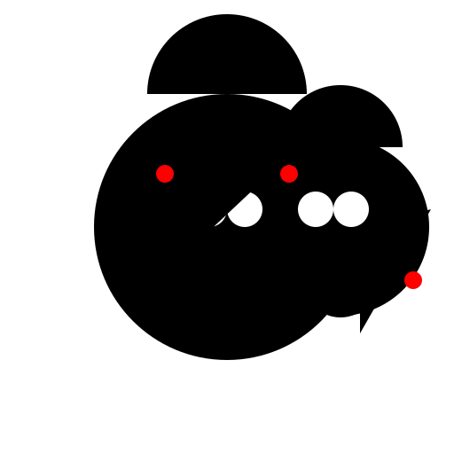 Two guys standing back to back - DrawGPT