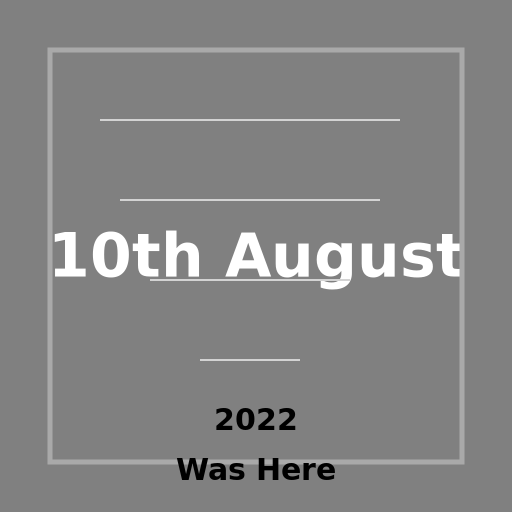 10th August on a Cement Wall - DrawGPT