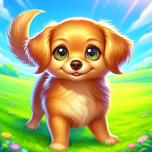 Draw GPT - AI Art Example - Cut Puppy Dog