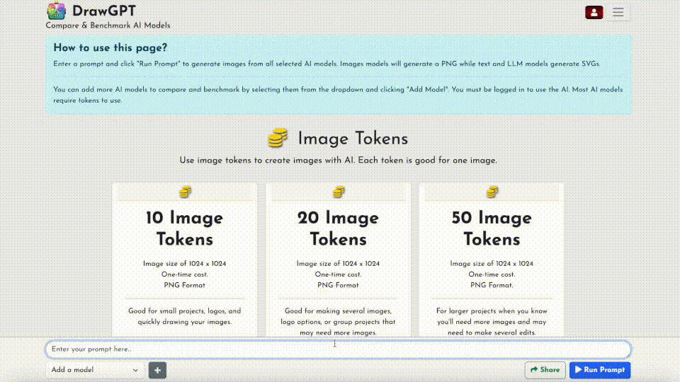DrawGPT Compare demo